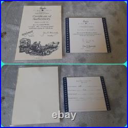 Ex Rare Limited Edition Border Fine Arts All In A Days Work No 585/1500