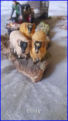 Ex Rare Limited Edition Border Fine Arts All In A Days Work No 585/1500