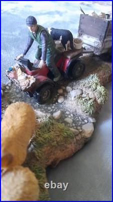 Ex Rare Limited Edition Border Fine Arts All In A Days Work No 585/1500