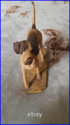 Ex Rare Limited Edition Border Fine Arts Foxhound Sculpture No 118/850 Ex Rare Limited Edition Border Fine Arts Foxhound Sculpture No 118/850