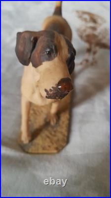 Ex Rare Limited Edition Border Fine Arts Foxhound Sculpture No 118/850 Ex Rare Limited Edition Border Fine Arts Foxhound Sculpture No 118/850
