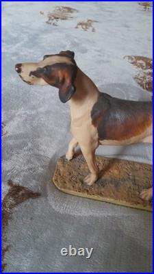 Ex Rare Limited Edition Border Fine Arts Foxhound Sculpture No 118/850 Ex Rare Limited Edition Border Fine Arts Foxhound Sculpture No 118/850