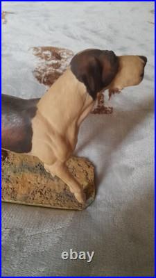 Ex Rare Limited Edition Border Fine Arts Foxhound Sculpture No 118/850 Ex Rare Limited Edition Border Fine Arts Foxhound Sculpture No 118/850