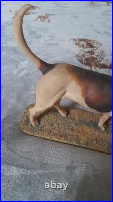 Ex Rare Limited Edition Border Fine Arts Foxhound Sculpture No 118/850 Ex Rare Limited Edition Border Fine Arts Foxhound Sculpture No 118/850