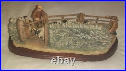 Ex Rare Limited Edition Border Fine Arts Shedding Lambs No 247/1250