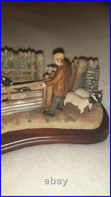 Ex Rare Limited Edition Border Fine Arts Shedding Lambs No 247/1250