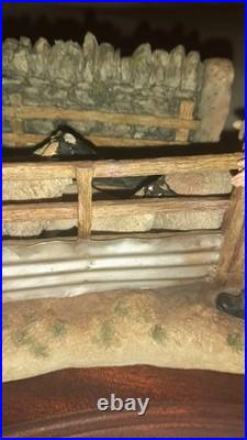 Ex Rare Limited Edition Border Fine Arts Shedding Lambs No 247/1250