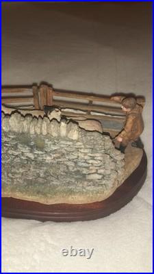 Ex Rare Limited Edition Border Fine Arts Shedding Lambs No 247/1250