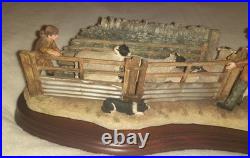 Ex Rare Limited Edition Border Fine Arts Shedding Lambs No 247/1250