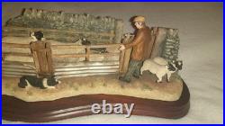 Ex Rare Limited Edition Border Fine Arts Shedding Lambs No 247/1250