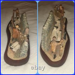 Ex Rare Limited Edition Border Fine Arts Shedding Lambs No 247/1250