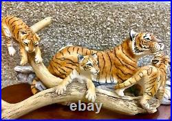 Extra Large Limited Edition Border Fine Arts Bengal Tiger & Cub. No 266/750