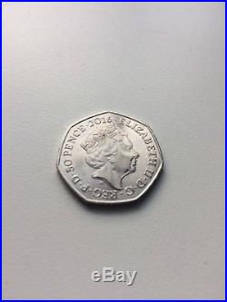 Extremely Rare 2016 Beatrix Potter 50p Half Whisker Peter Rabbit Coin