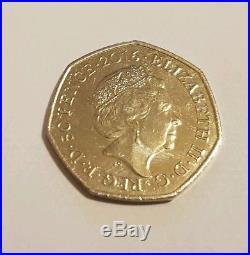Extremely Rare Mrs Tiggywinkle 50p Coin Beatrix Potter. Collectable