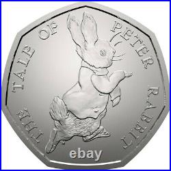 Extremely Rare collectors item Beatrix Potter Peter Rabbit 50p coin 2017