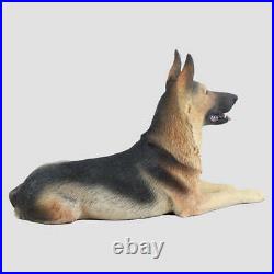 German Shepherd Lying Border Fine Arts