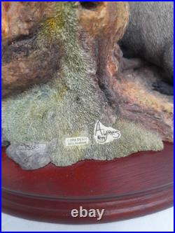 Hidden Treasures Border Fine Arts B1026 Badger & Squirrels Repaired Hidden Treasures Border Fine Arts B1026 Badger & Squirrels Repaired