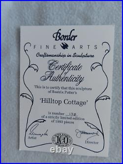 Hilltop Cottage 1992 Border Fine Arts Beatrix Potter Ltd Ed #183 Sculpture CBP15