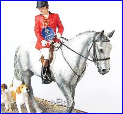 Hounds Away Figurine Border Fine Arts Made Scotland LE 539/950 Horse, Dogs, Rider