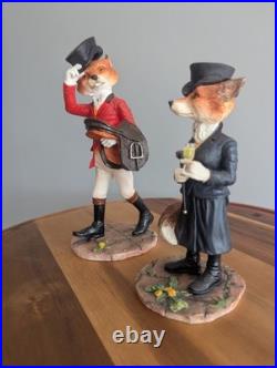 Hunting Scene Fox Saddle Figurines Vintage Border Fine Arts Studio Miss Reynard+