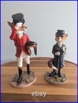 Hunting Scene Fox Saddle Figurines Vintage Border Fine Arts Studio Miss Reynard+