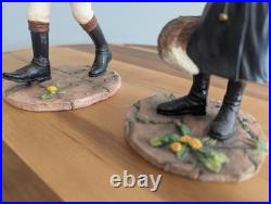 Hunting Scene Fox Saddle Figurines Vintage Border Fine Arts Studio Miss Reynard+