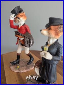 Hunting Scene Fox Saddle Figurines Vintage Border Fine Arts Studio Miss Reynard+