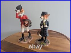Hunting Scene Fox Saddle Figurines Vintage Border Fine Arts Studio Miss Reynard+