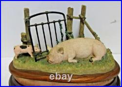 James Herriot Border Fine Arts In Clover Pig Figurine A3705 2004 Rare BFA