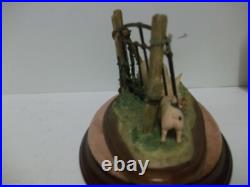 James Herriot Border Fine Arts In Clover Pig Figurine A3705 2004 Rare BFA