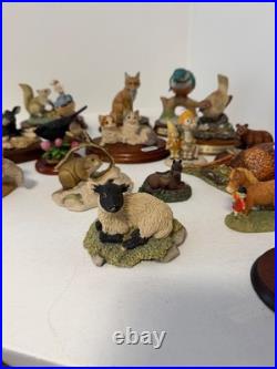 Job Lot 20 Animal & Bird Figurines Border Fine Arts Coalport Leonardo Russell