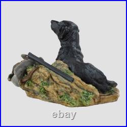 Labrador And Gun (Black) Border Fine Arts Dogs