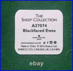 Large Border Fine Arts Blackfaced Ewes A27074 Sheep Collection