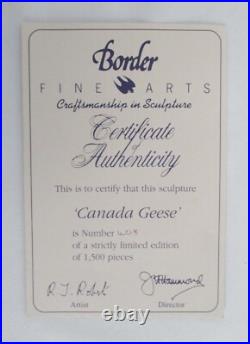 Large Border Fine Arts Canada Geese + Certificate Made in Scotland Large Border Fine Arts Canada Geese + Certificate Made in Scotland