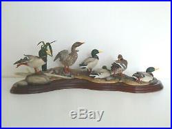Large Border Fine Arts Duck Group by R Roberts Ltd Ed 1166/1250