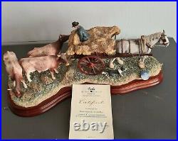 Large Border Fine Arts Limited Edition Sculpture Warm Work On A Cold Day