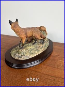 Large Border Fine Arts vintage'Fox & Family' 1983 Edition 28/1500 Model No L53