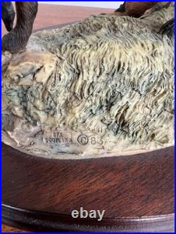 Large Border Fine Arts vintage'Fox & Family' 1983 Edition 28/1500 Model No L53