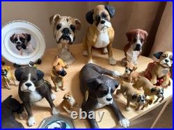 Large Boxer Dog Collection 23+ Pieces Leonardo Border Fine Arts Mugs Plate