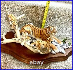 Large Limited Edition Border Fine Arts Bengal Tiger & Cub. No 266/750