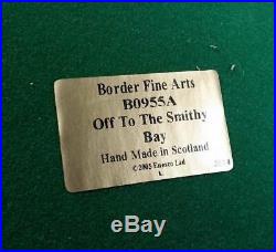 Large Splendid Border Fine Arts Off To The Smithy Bay B0955a Boxed