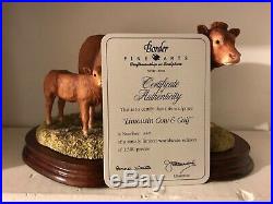 Larger size Border Fine Arts Limousin Cow and Calf (L157) certificated 110/1500