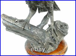 Leonardo RARE Large Amazing Detail Barn Owl Bronze Finish Like Border Fine Arts