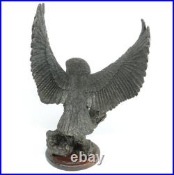 Leonardo RARE Large Amazing Detail Barn Owl Bronze Finish Like Border Fine Arts