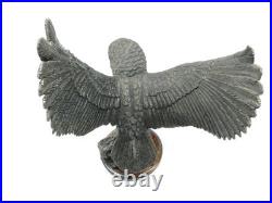 Leonardo RARE Large Amazing Detail Barn Owl Bronze Finish Like Border Fine Arts