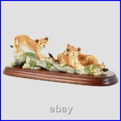 Lion Cubs Border Fine Arts