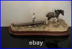 Logging -Border Fine Arts (B0700)-Sculpted by Ray Ayres (2001)