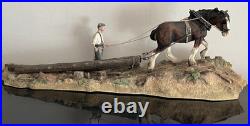 Logging -Border Fine Arts (B0700)-Sculpted by Ray Ayres (2001)