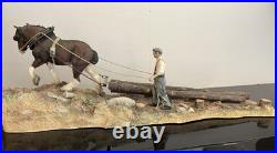 Logging -Border Fine Arts (B0700)-Sculpted by Ray Ayres (2001)