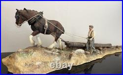 Logging -Border Fine Arts (B0700)-Sculpted by Ray Ayres (2001)